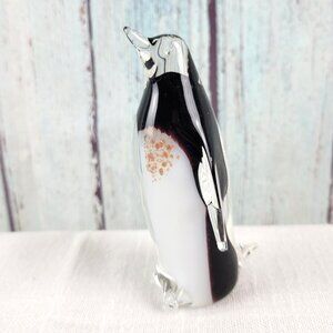 Vintage ASCO Art Glass Handmade Penguin